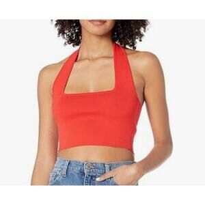 NWT The Drop Greta Fitted Square-Neck Halter Sweater Bralette Size L